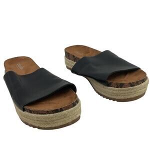 Charles By Charles David Black Platform Sandals